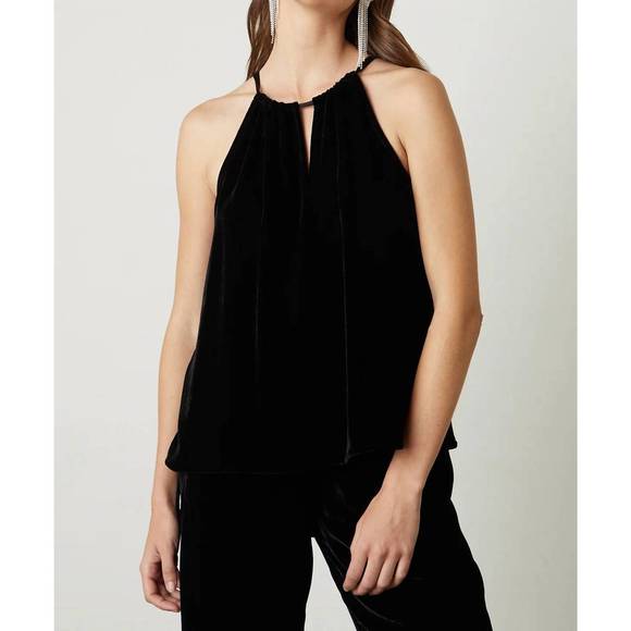 NEW VELVET BY GRAHAM SPENCER aleaha silk velvet sleeveless